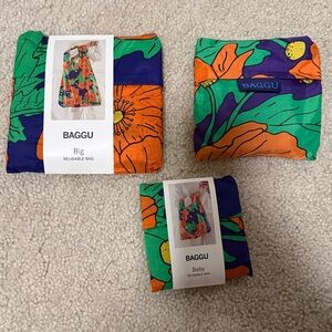 Baggu Wild Poppy Lot | big, standard, baby